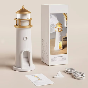 New Creative <strong>Moonlight</strong> Lighthouse Ambient Light <strong>Sleep</strong> Night Lights with PIR Sensor Remote Control Speaker for Birthday Gifts - Product Image 6