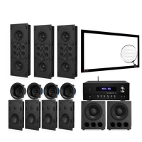 Kits d'enceintes 7.2.4, prix des systèmes de cinéma maison professionnels et prix des systèmes audio acoustiques de studio