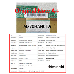 Écran LCD d'origine neuf de 27 pouces 1920*1080 LVDS 30 broches M270HAN01.1LB M270HAN01.A M270HAN01.B M270HAN01.D M270HAN01.<span class=keywords><strong>R</strong></span> M270HAN01.<span class=keywords><strong>J</strong></span> - Product Image 3
