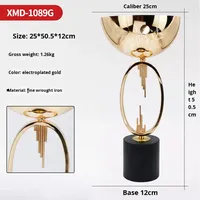 Ornements d'art moderne créatifs pour table, centre de table de mariage, vase, support à fleurs en métal doré haut pour la décoration de table de fête ou de mariage à la maison