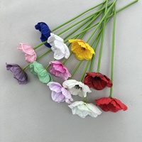 Fleurs artificielles INS Poppies en PU, mini coquelicots, fausses fleurs pour la photographie de mariage, la décoration intérieure et les accessoires d'arrangement floral