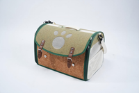 Sac de transport pour chat USMILEPET en chêne naturel personnalisé, sac de voyage pour chat, respectueux de l'environnement, adapté aux animaux de compagnie, pour les petits animaux, accessoires pour animaux de compagnie