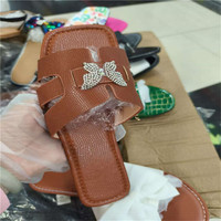 Sandales Plates Confortables Mode Femme, Motifs Variés, Légères, pour Plage, Été & Printemps, Vente en Gros