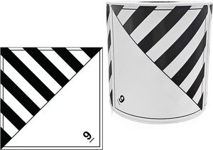 4x4 linh tinh cảnh báo nhãn un3077 Lớp <span class=keywords><strong>9</strong></span> môi trường chất độc hại rắn N.O.S. Miếng dán - Product Image 3