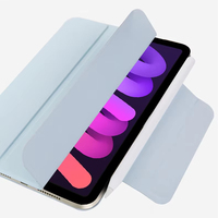 Nouvelle Housse de Protection Tri-Pliante pour iPad Mini6/Mini7, Ultra Fine, Magnétique, avec Porte-Stylet et Boucle