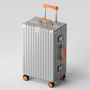2024 nouvel ensemble de bagages à cadre en <span class=keywords><strong>aluminium</strong></span> ABS avec sac de chariot en métal pour bagages à main 20 pouces - Product Image 2