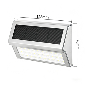 Lámpara Solar LED para Escaleras, Iluminación Exterior para Caminos, Resistente al Agua IP65, para Jardín, Patio, Escalones, Terraza, Entrada de Vehículos DS-SL3-9L - Product Image 1