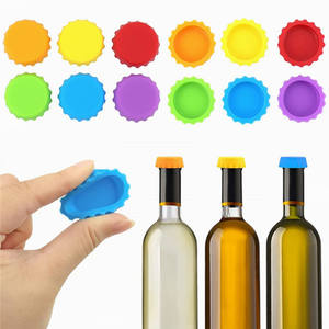 カスタムシリコンビールセーバーワインボトルストッパー、再利用可能なワインストッパー帽子真空シーラーカバー - Product Image 6