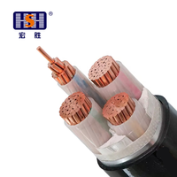 Câble d'alimentation basse tension Hongsheng YJV22 0,6/1 kV à 3 conducteurs en cuivre, isolation XLPE, gaine PVC, pour installation souterraine, certifié ISO9001/CCC