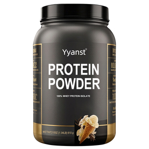 100% Proteína de Suero de Leche Aislada en Polvo Sabor Vainilla 1.34LB Apoya la Recuperación Muscular y los Objetivos de Fitness - Product Image 1