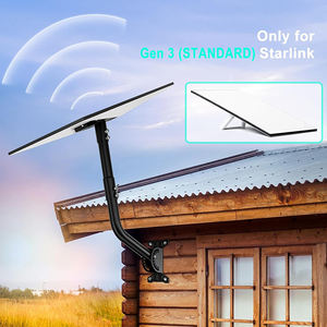 JH-Mech Gen 3 <span class=keywords><strong>Support</strong></span> pour Starlink Kit de montage de toit <span class=keywords><strong>mural</strong></span> en acier au carbone robuste <span class=keywords><strong>Support</strong></span> de poteau d'<span class=keywords><strong>antenne</strong></span> réglable à 180 degrés en forme de l - Product Image 3
