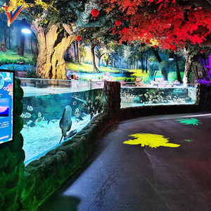 Proveedor <span class=keywords><strong>de</strong></span> acuario Leyu <span class=keywords><strong>Centro</strong></span> desbordante Dos capas Acrílico transparente Acuario <span class=keywords><strong>Peceras</strong></span> Limpiador Bajo Usb Ledight - Product Image 4