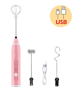 Batidora Eléctrica Recargable por USB, Ecológica, de 3 Velocidades, para Huevos, Mantequilla, Café, Leche, Espumador de Leche, de Acero Inoxidable - Product Image 3