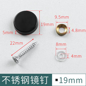 Tornillos Decorativos de Acero Inoxidable para Espejos, Tornillos de Fijación para Publicidad, Clips para Diseño Moderno, Tornillos Completamente Roscados para Muebles - Product Image 3