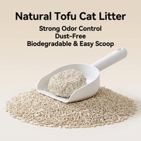 Litière pour chat en fibres de pois naturelles et amidon de maïs, certifiée ISO, sans poussière, agglomération rapide, jetable aux toilettes, hautement absorbante, biodégradable