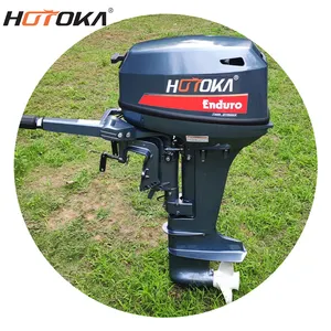 HOTOKA 246cc 15hp 가솔린 보트 엔진 핫 세일 2 스트로크 롱 테일 보트 선외기 모터 바다 낚시