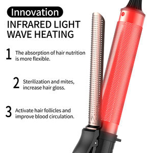 Versión Internacional Rizador de Pelo Infrarrojo con Pantalla LCD de Temperatura, 5 Ajustes de Temperatura, Doble Voltaje para Uso Doméstico y en Autocaravanas - Product Image 4