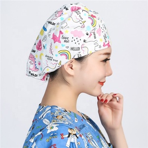 Nuovo cappello da scrub stampa cappello da sala operatoria cappelli da medico di bellezza da lavoro in cotone per animali domestici dentista - Product Image 3