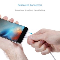 Câble de charge rapide USB d'origine Foxconn pour iPhone 5 6 7 8 X XR 11 12, câble de données USB, 1m 2m 3m 3ft 6ft 10ft