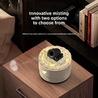 Nouveau diffuseur d'aromathérapie créatif de style canon - Alimenté par USB - Capacité de 0,5 à 1 L - Lumière d'ambiance réaliste à sept couleurs - Puissant