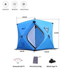 Tenda Pop-Up Imbottita e Isolata <span class=keywords><strong>BC</strong></span> per Pesca sul Ghiaccio Rifugio Termico per Pescatori - Product Image 4