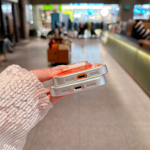 เคสโทรศัพท์แม่เหล็กสีพื้นหรูหราสำหรับ Apple iPhone 18 17 16 15 14 Plus 13 Pro Max PC ฝาครอบกล้องหน้าต่างขนาดใหญ่ - Product Image 5