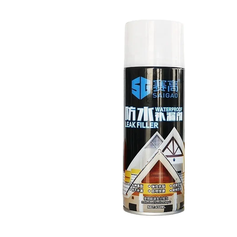 450ml rubber sealant coating spray waterproof leak filler spray waterproof spray for all surfaces
