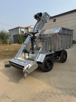 Petite machine électrique de collecte de fumier / Camion de nettoyage de fumier pour usage agricole / Camion électrique de retrait du fumier de vache