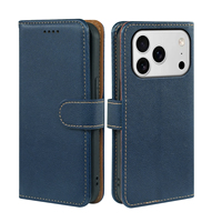 Étui portefeuille en cuir RFID recommandé pour iPhone 18 17 Pro Max 16 15 Plus 16e 17 Air – Idéal pour les festivals et les vacances