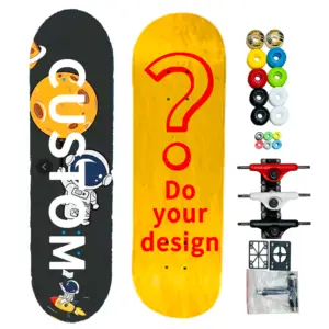 skateboards & skates 8.5 Deck Grip Tape Skateboard Carbon One Wheel Handle Skating Skate Board Cycle For Adult