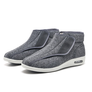 Zapatos de Cuero Genuino Acolchados para el Cuidado de los Pies con Forro Absorbente de Humedad, Suela Antideslizante, Entresuela Flexible y Soporte Estable para Hombre - Product Image 1