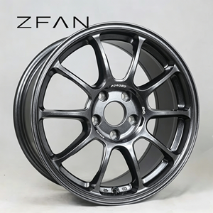 Jantes forgées ZFAN ZE40 15-19 pouces Racing JDM <span class=keywords><strong>en</strong></span> alliage d'aluminium léger à 10 rayons 5x100/5x108/5x114.3 Finition noire - Product Image 3