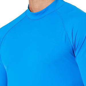 การบีบอัดสวมใส่ยามผื่นผู้ชายออกแบบโลโก้ของคุณเองระเหิดผู้ชายยามผื่นที่ทนทาน - Product Image 4