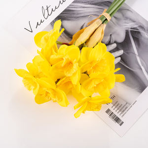 Fiori Artificiali di Narciso in Seta, Bouquet di Narcisi Finti per Decorazioni Casa, Feste, Matrimoni e Negozi - Product Image 4