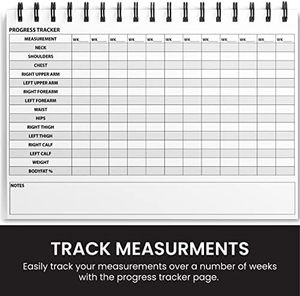 Carnet de suivi d'entraînement de gym ultime A5 en spirale OEM/ODM Fitness Partner, 6x8 pouces, 100 feuilles avec couvertures en plastique pour le suivi des exercices - Product Image 5