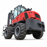Chariot élévateur tout-terrain diesel 4 tonnes, capacité de charge nominale de 4000 kg, chariot élévateur articulé 4x4 avec une grande capacité de franchissement pour les conditions difficiles