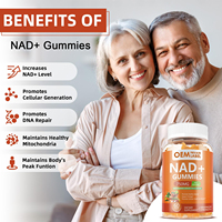 OEM Nicotinamide Riboside Boost Nad Plus Vitamine B3 D3 Sodium Zinc Soutien Santé Cellulaire Vieillissement NAD + Gummies Supplément