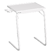 Table de canapé pliable réglable en vente chaude, table de canapé TV avec 3 angles, porte-gobelet pour manger, table de lit portable pour le dîner