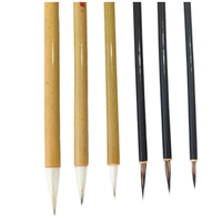 Ensemble de stylos de calligraphie avec pinceaux et encre, outils de calligraphie orientale avec poils d'animaux mélangés et fibres synthétiques, 20 cm