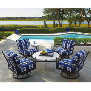 Muebles de Exterior Baratos de Estilo Europeo, Diseño Retro, Silla de Hierro para Balcón, Patio, Comedor, con Respaldo - Product Image 5