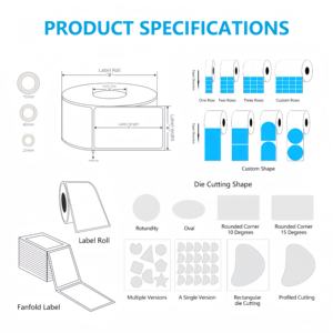 Etichette Adesive Termiche Dirette 4x6 Pollici Impermeabili per Spedizioni, Logistica, Magazzino, Supermercato, Adesivi Resistenti ai Graffi - Product Image 5