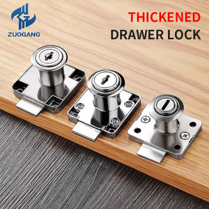 ארון סגסוגת אבץ מצופה ניקל ברזל מפתחות פלסטיק מנעול רהיטים מודרני עבור מגירות חדר שינה לשימוש עבור דלת שולחן עבודה - Product Image 3