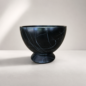 Pot de fleurs décoratif en fibre de verre pour restaurant, prêt à être expédié, avec piédestal à motif marbre, pour jardin extérieur et patio - Product Image 6