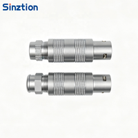 Connecteur coaxial femelle demi-lune Sinztion S Series FFA ERA 2S 1-6 broches avec cœurs et broches personnalisables