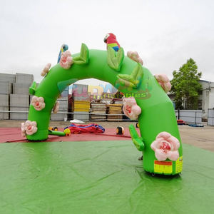 Arco inflable publicitario de color naranja para exteriores, arco de promoción inflable, publicidad hinchable - Product Image 6