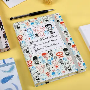 Office School Supplier Agenda A5 PU Leather Planner Diary Notebook Hardcover Journal With Elastic Band