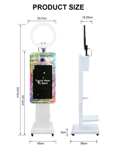 Cabina de Fotos Portátil con Luz RGB para <span class=keywords><strong>Hotel</strong></span> o Fiesta, Espejo Mágico DSLR de 32 Pulgadas - Product Image 5