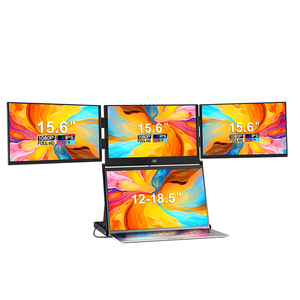 2026 New Portable Triple Screen Monitor 15.6 Inch FHD IPS 11 Position Adjustable Stand Laptop Extender For Home Office - Product Image 1