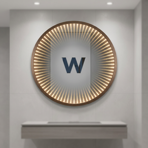 Enseigne murale LED néon personnalisée effet miroir infini, affichage logo bouteille rouge, lumière statique AC 110-240V, publicité pour magasins - Product Image 2