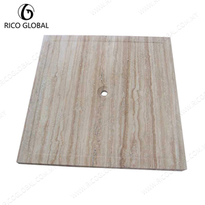 Receveur de douche carré en travertin OEM à installation facile, bac de douche premium fabriqué en Malaisie, modèle BST-016A-BETR - Product Image 4